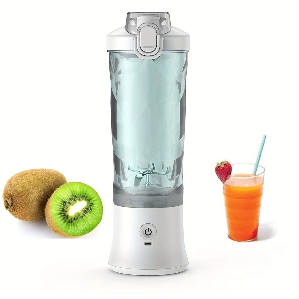 Portable Blender 600ML Electric Juicer Fruit Mixers 4000mAh USB Rechargeable Smoothie Mini Blender and Personal Juicer
